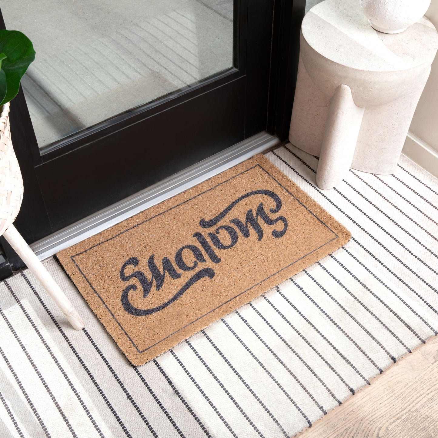 Shalom Ambigram Doormat
